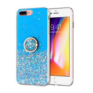 Ring Glitter Case for iPhone 8 Plus/ 7 Plus/ 6 Plus-Blue