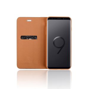 PU Leather Metal Edge Card Case for Samsung Galaxy S9