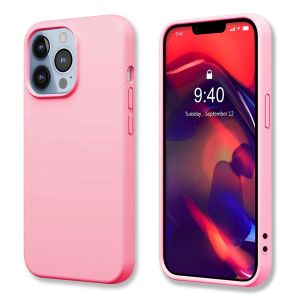 Silicon Case For iPhone 13 Pro-Pink