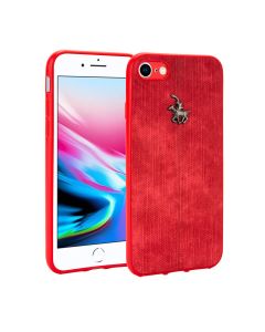 Denim Effect TPU Case For iPhone 8/7/6s/6-Red