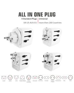 Monarch World Travel Adapter & USB Charger