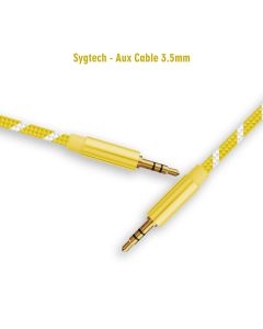 Sygtech Aux Audio Cable 3.5mm-Yellow