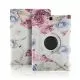 Printed 360 Rotating Tablet Case for Samsung T550-Rose Print