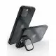 Metallic detailing Clear case with Camera ring for iphone 14 Plus-Black