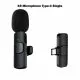 K9 Wireless Microphone with Type-C adapter for Vlogging and audio recording (Single Microphone)