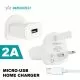 Monarch Universal Home Charger 2Amp USB Plug with Micro Cable