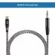 Monarch iPhone / iPAD to 3.5mm Audio Cable-Black-White