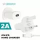 Monarch iPhone Home Charger 2Amp with Lightning Cable