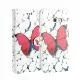 Printed Book Flip Wallet Case for Samsung Galaxy J5 (2017)-Butterfly Print 
