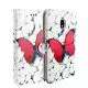 Printed Book Flip Wallet Case for Samsung Galaxy J3 (2017)-Butterfly Print 