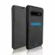 PU High Grade Leather Wallet Case for Samsung Galaxy S10-Black