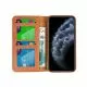 PU Leather Multi Card Wallet Case for iPhone 11 Pro Max-Brown