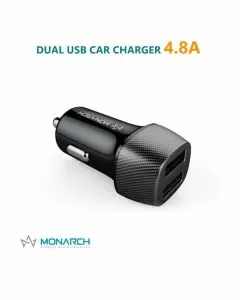 Monarch C11 Dual USB A Car Charger 4.8A