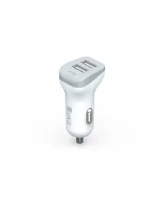 Speze Dual USB Car Charger-White